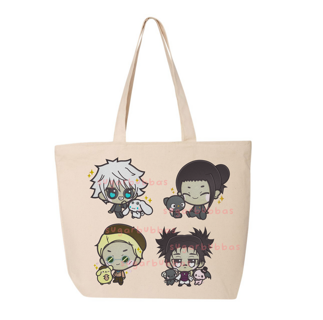 Hello JJKitty embroidered tote bags PREORDER