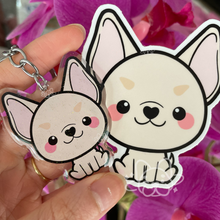 Load image into Gallery viewer, Chihuahua Dog Acrylic Pet Keychain
