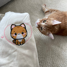 Load image into Gallery viewer, Short Haired Cat Embroidered Graphic Apparel
