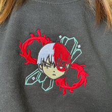 Load image into Gallery viewer, Fire + Ice Hero Chibi Hand Embroidered Graphic Apparel
