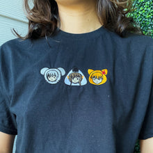 Load image into Gallery viewer, Rat Onigiri Cat Handmade Embroidered Graphic Apparel
