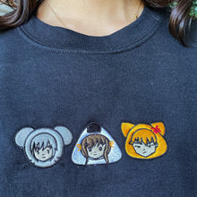 Load image into Gallery viewer, Rat Onigiri Cat Handmade Embroidered Graphic Apparel
