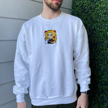 Load image into Gallery viewer, Slayer who loves Bentos Handmade Embroidered Graphic Crewneck Sweatshirt

