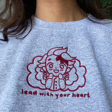 Load image into Gallery viewer, Lead with Your Heart Handmade Embroidered Graphic Apparel
