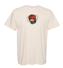Load image into Gallery viewer, Red Haired Girl with Chains Handmade Embroidered Graphic Apparel
